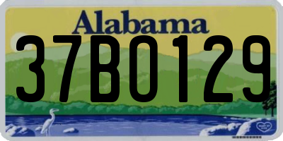 AL license plate 37BO129