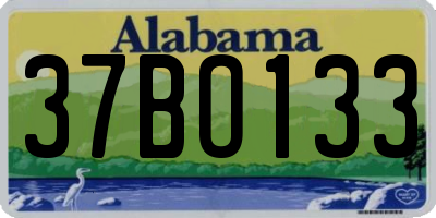 AL license plate 37BO133