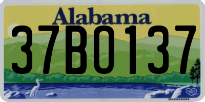 AL license plate 37BO137