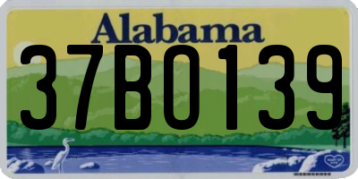 AL license plate 37BO139
