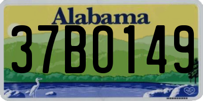 AL license plate 37BO149