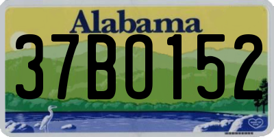 AL license plate 37BO152