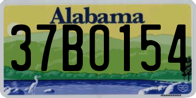 AL license plate 37BO154