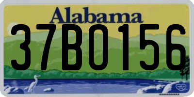 AL license plate 37BO156