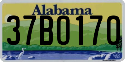 AL license plate 37BO170