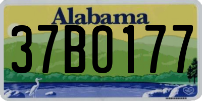 AL license plate 37BO177
