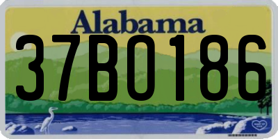 AL license plate 37BO186
