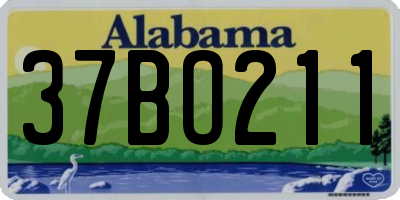 AL license plate 37BO211