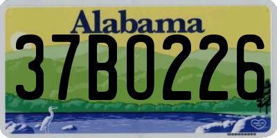 AL license plate 37BO226
