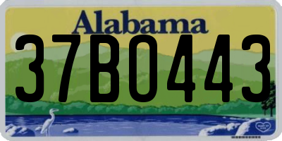 AL license plate 37BO443