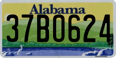 AL license plate 37BO624