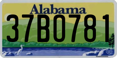 AL license plate 37BO781