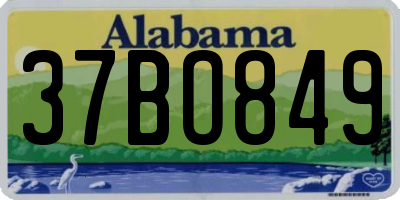 AL license plate 37BO849