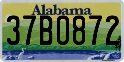 AL license plate 37BO872