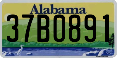 AL license plate 37BO891