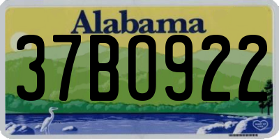 AL license plate 37BO922