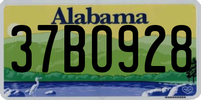AL license plate 37BO928