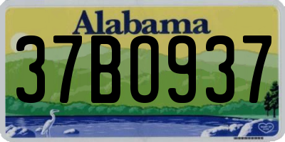 AL license plate 37BO937