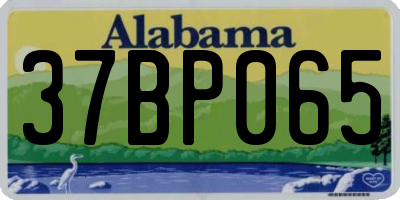 AL license plate 37BP065