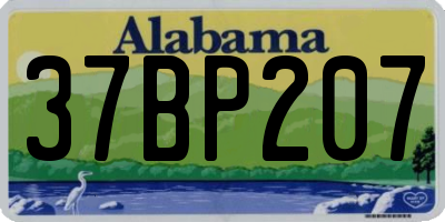 AL license plate 37BP207