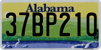 AL license plate 37BP210
