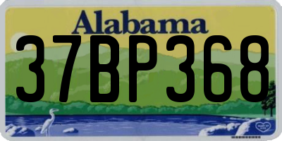 AL license plate 37BP368