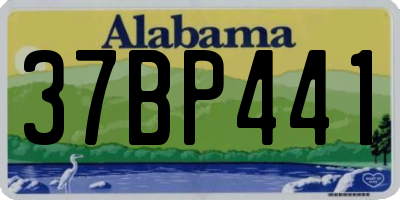 AL license plate 37BP441