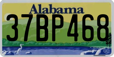 AL license plate 37BP468