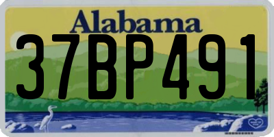 AL license plate 37BP491