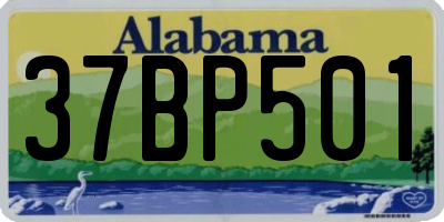 AL license plate 37BP501