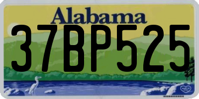 AL license plate 37BP525