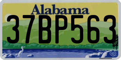 AL license plate 37BP563