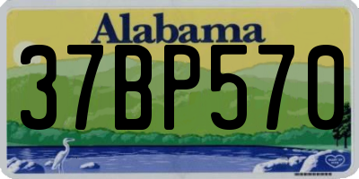 AL license plate 37BP570