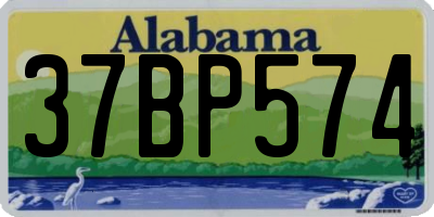 AL license plate 37BP574