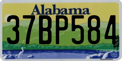 AL license plate 37BP584