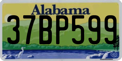 AL license plate 37BP599