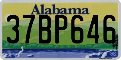 AL license plate 37BP646