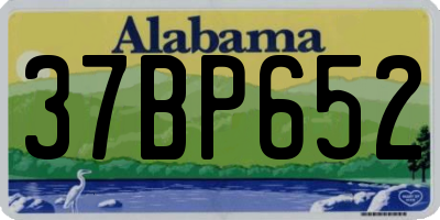 AL license plate 37BP652