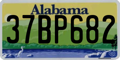 AL license plate 37BP682