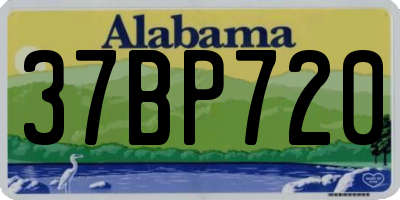 AL license plate 37BP720