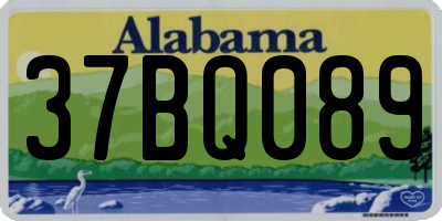 AL license plate 37BQ089