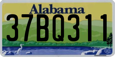 AL license plate 37BQ311