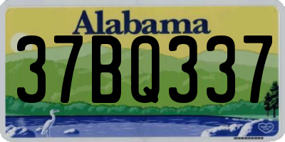 AL license plate 37BQ337