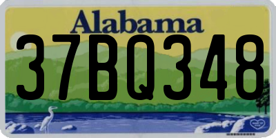 AL license plate 37BQ348