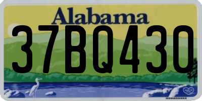 AL license plate 37BQ430
