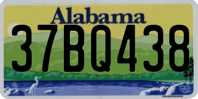 AL license plate 37BQ438