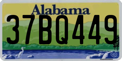 AL license plate 37BQ449