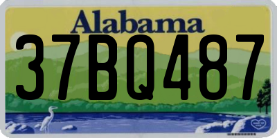 AL license plate 37BQ487
