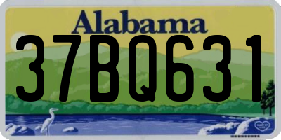 AL license plate 37BQ631