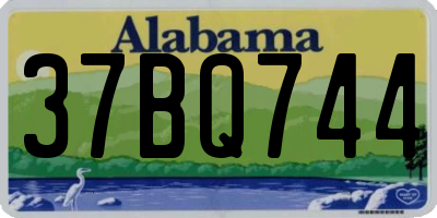 AL license plate 37BQ744